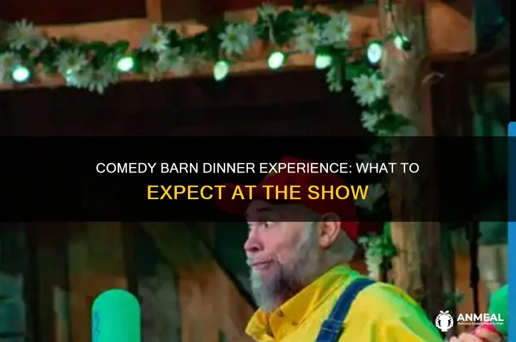 does the comedy barn have a dinner
