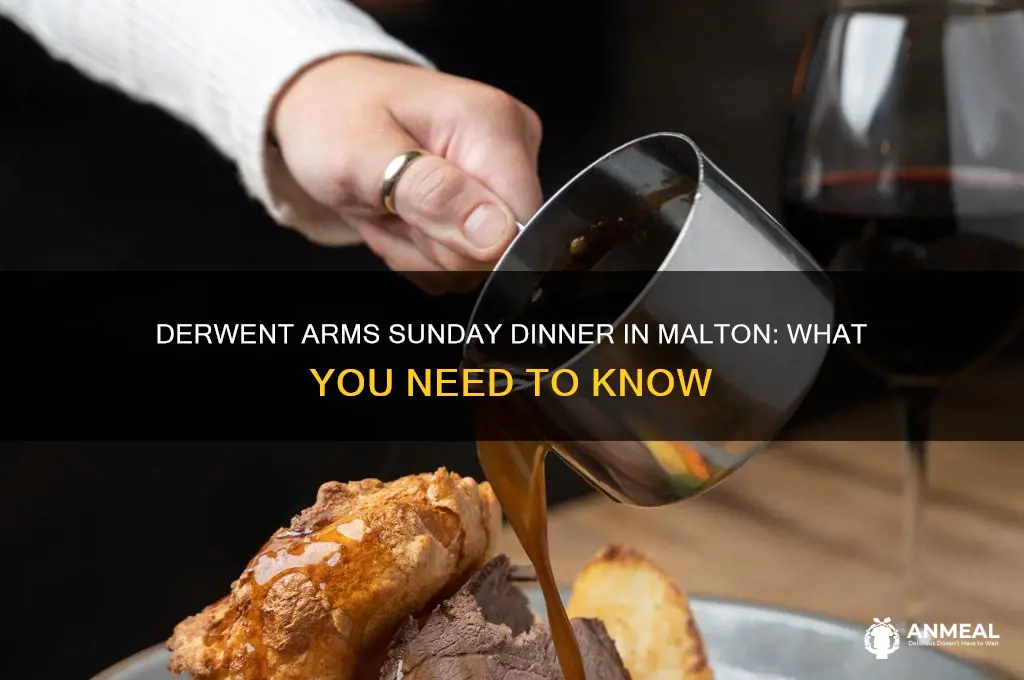 does the derwent arms do sunday dinner in malton yorkshire