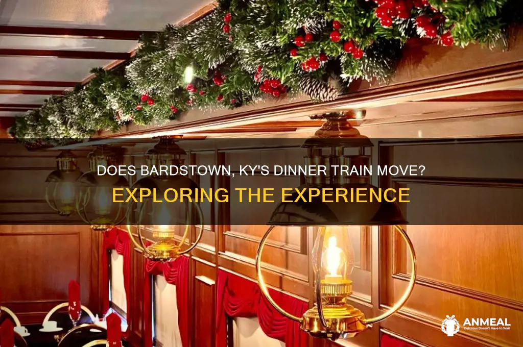 does the dinner train in bardstown ky move