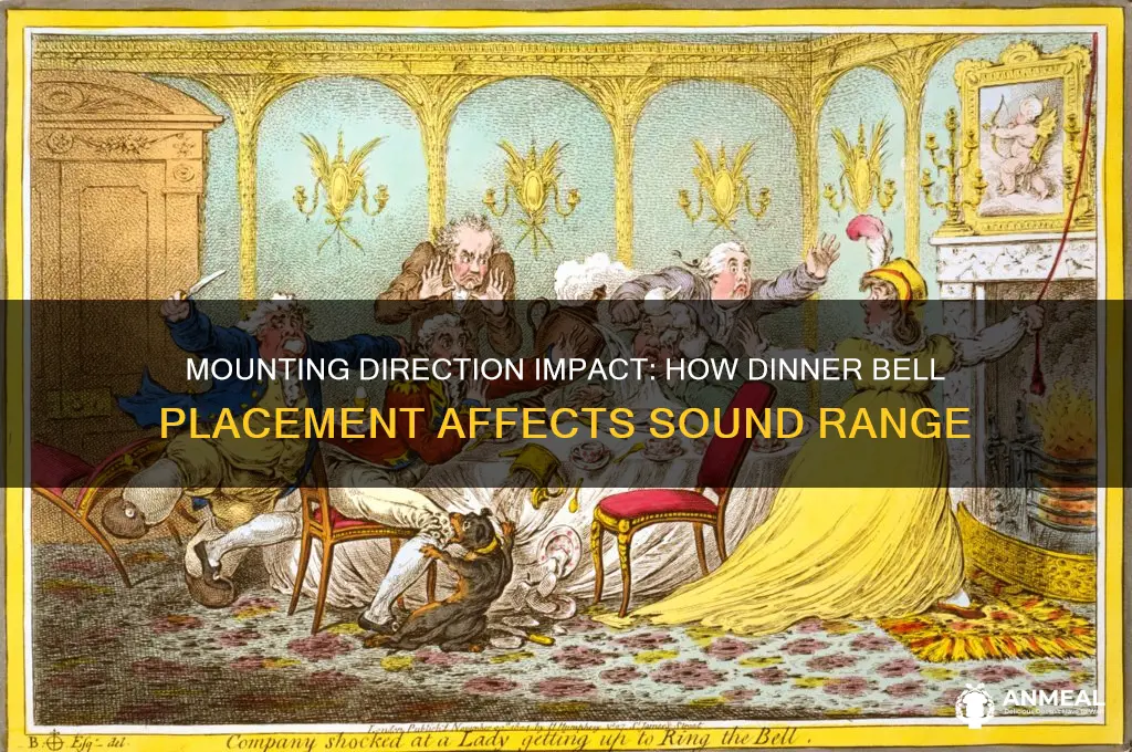 does the direction a dinner bell is mounted affect range