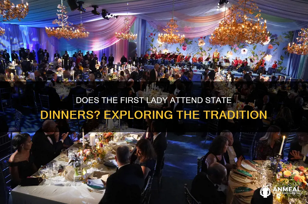 does the first lady go to the state dinner