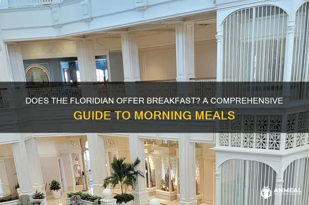 does the fliridian have breakfast
