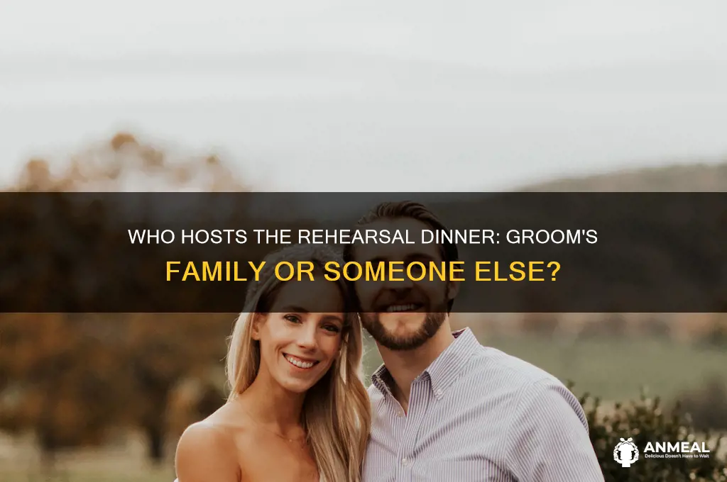 does the groom through the rehersal dinner
