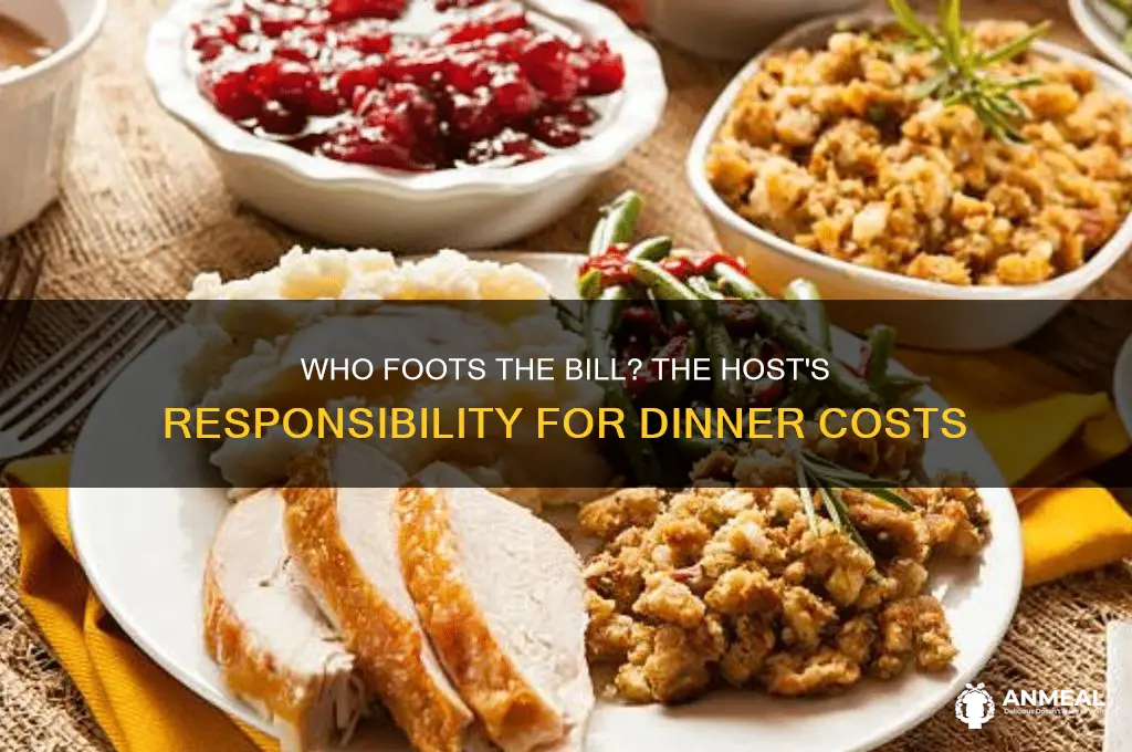 does the host pay for dinner