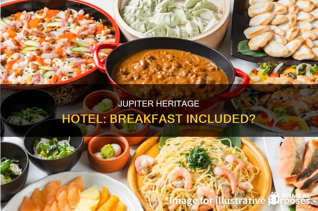 does the jupiter heritage hotel split include breakfast