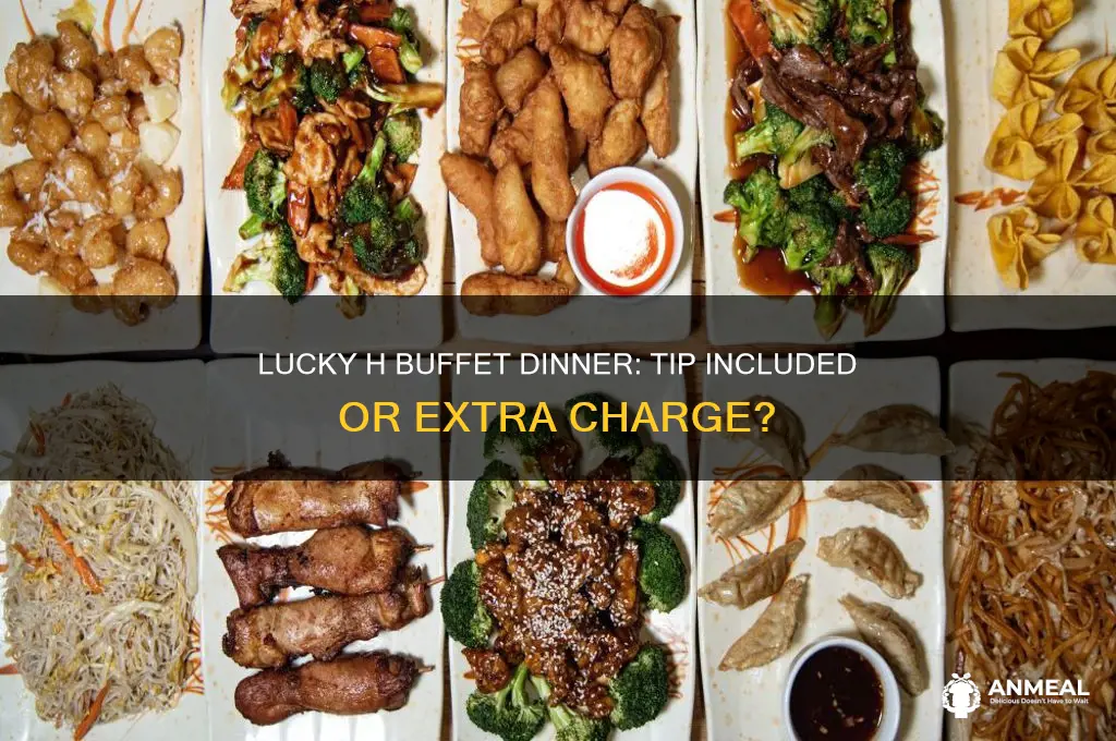 does the lucky h buffet dinner include a tip