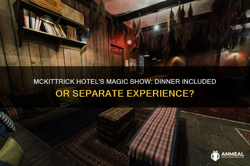does the mckittrick magic show include dinner