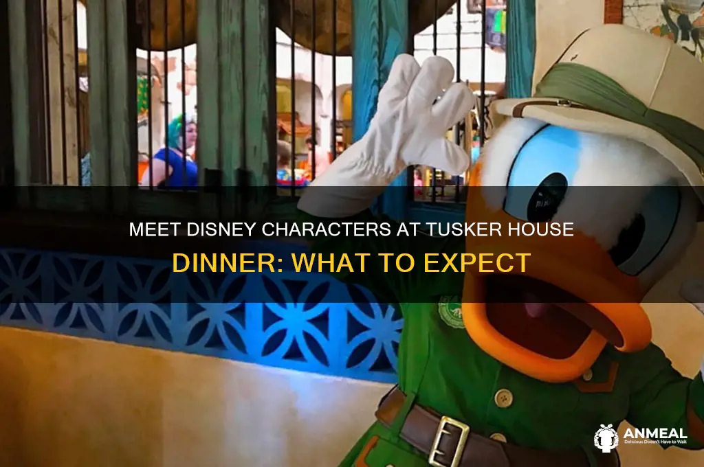 does the tusker house restaurant have characters at dinner