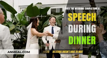 Wedding Speeches: Do Newlyweds Toast During the Dinner Reception?