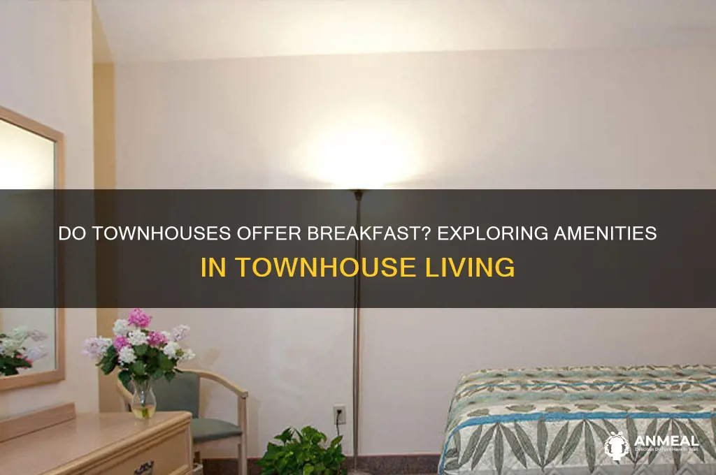 does townhouse have breakfast