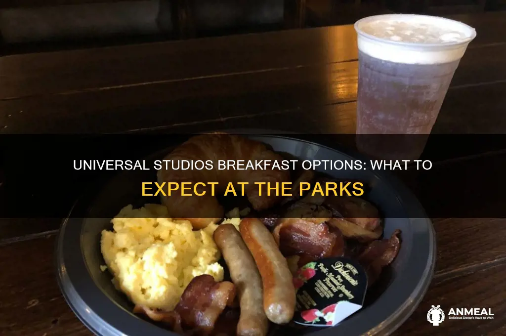 does universal studios have breakfast