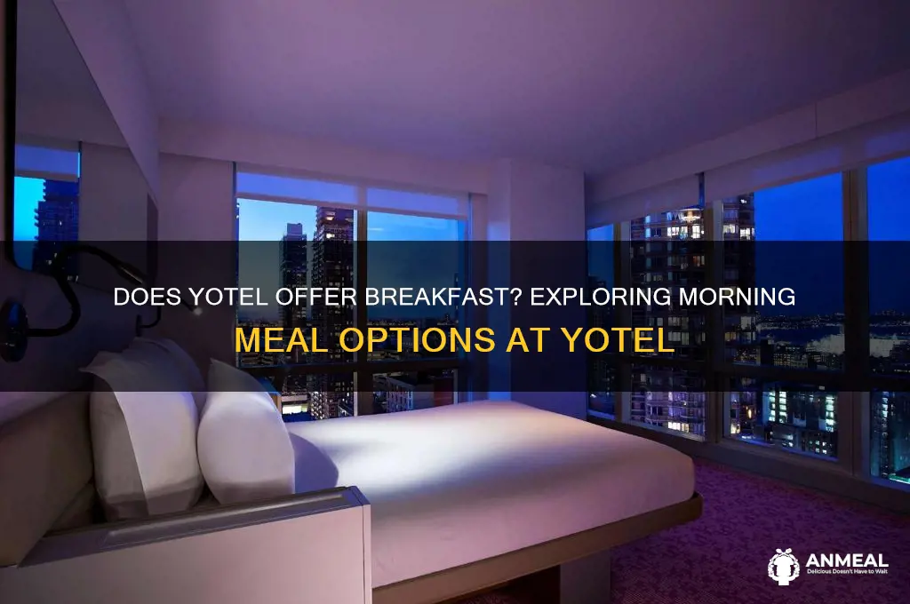 does yotel have breakfast