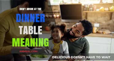Don't Argue at the Dinner Table: Uniting Families Over Meals