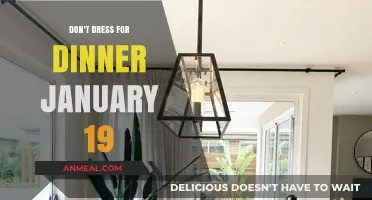 Don't Dress for Dinner: January 19th Casual Dining Tips