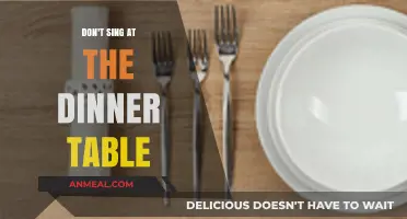 Table Manners 101: Why Singing at Dinner is a Social Faux Pas