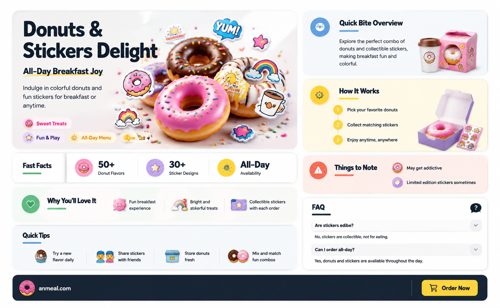 are donuts stickers all day breakfast