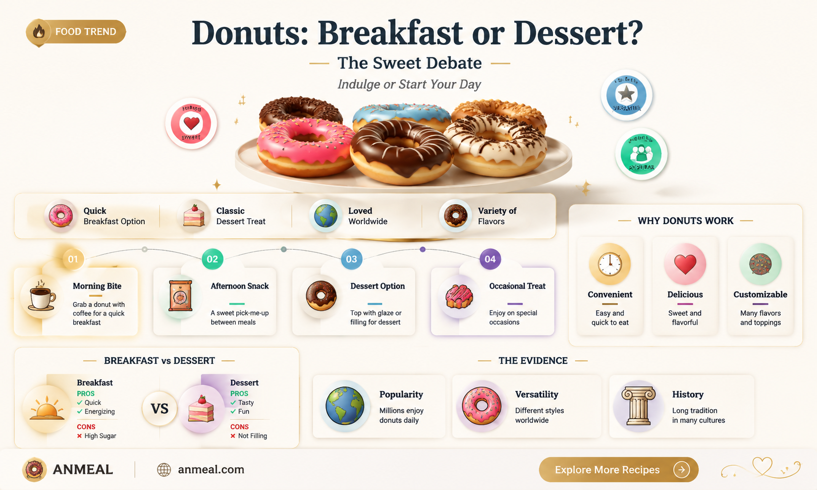 are donuts breakfast or dessert