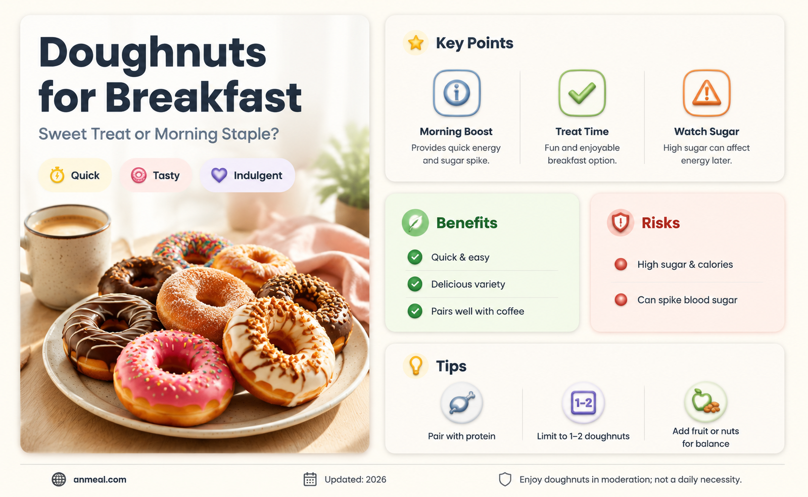 are doughnuts a breakfast food