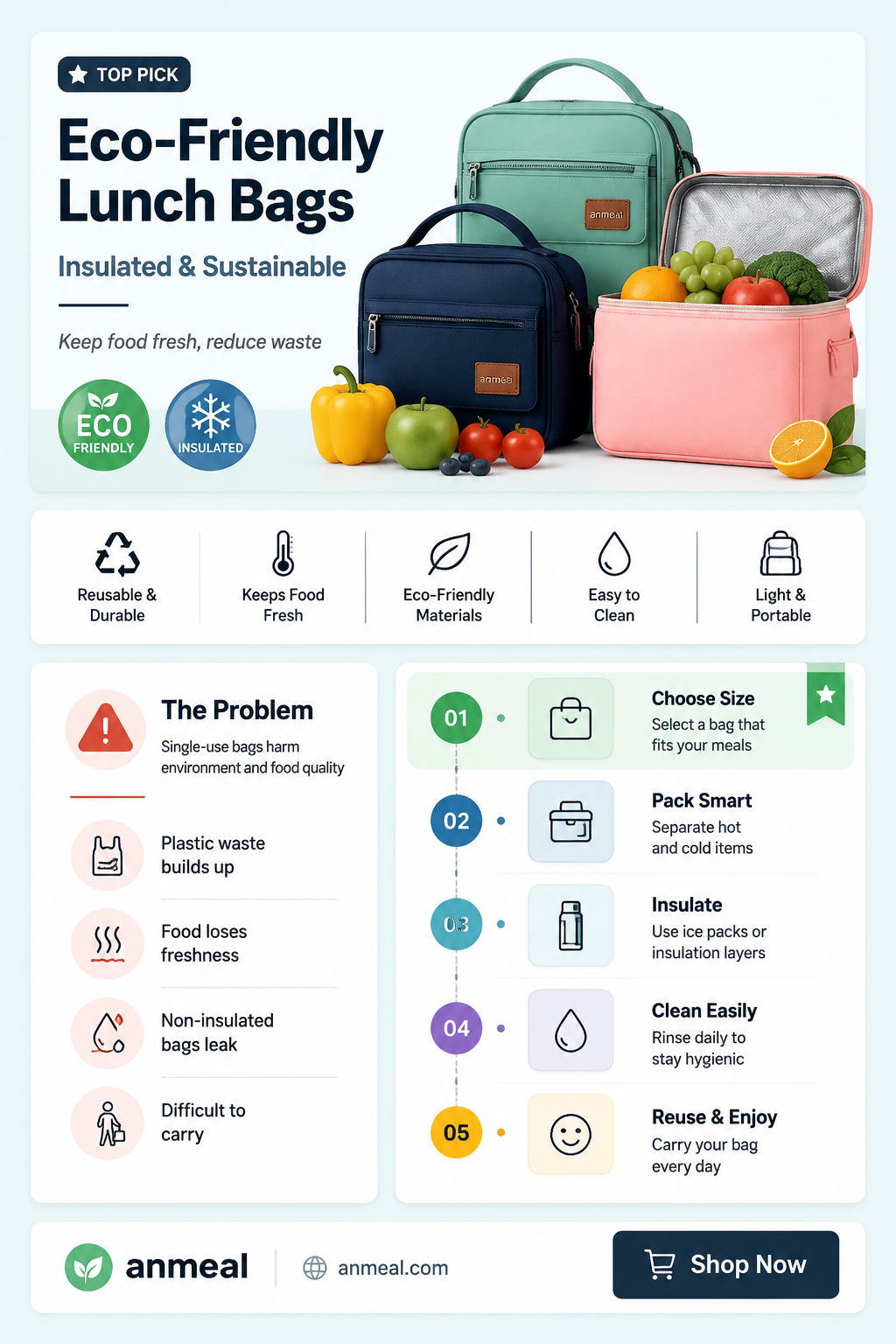 are eco friendly lunch bags insulated
