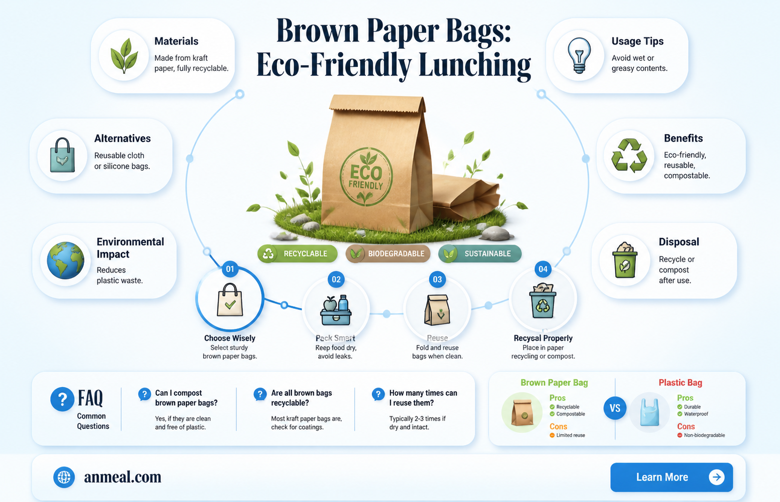 are brown paper lunch bags recyclable