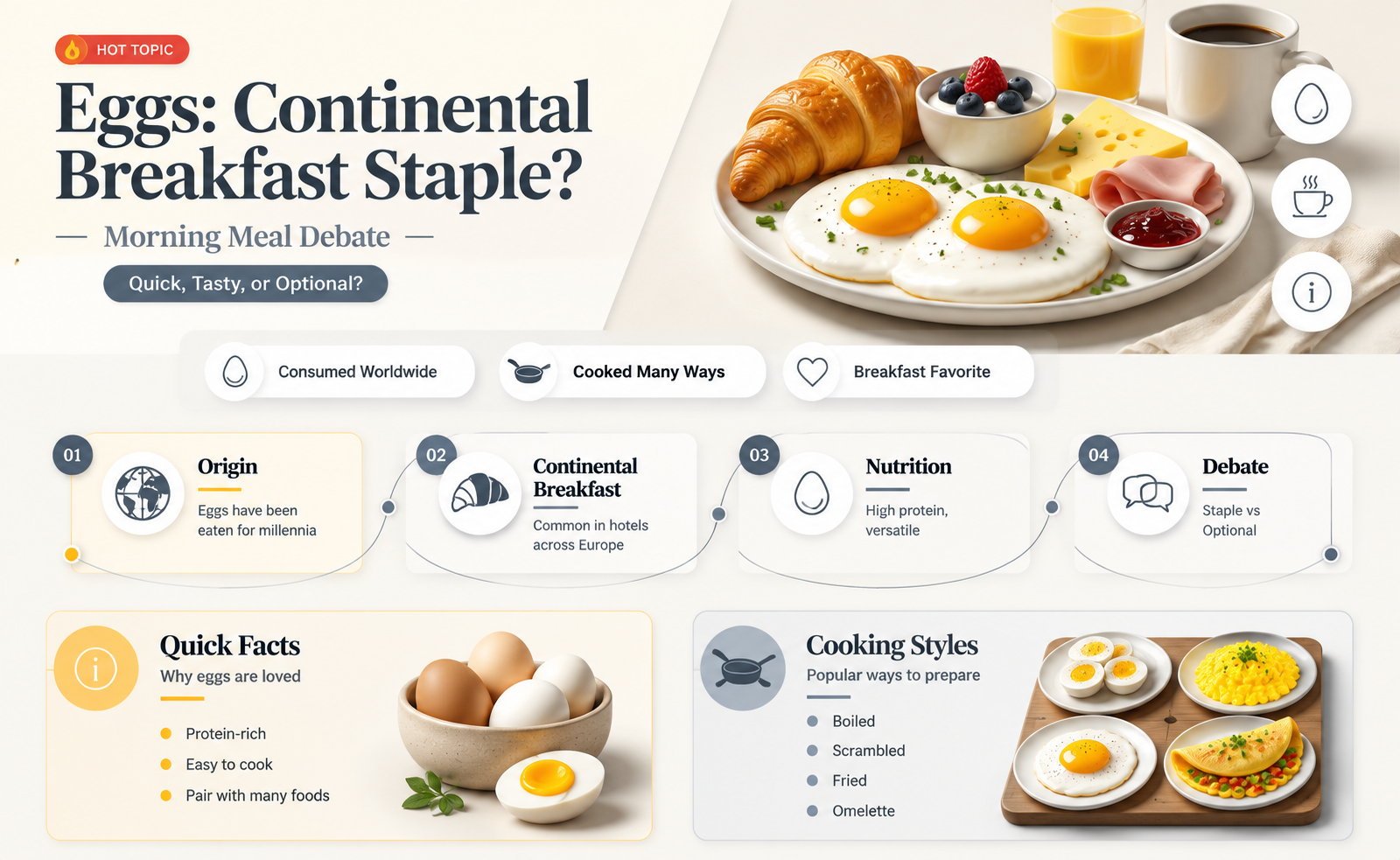 are eggs part of continental breakfast