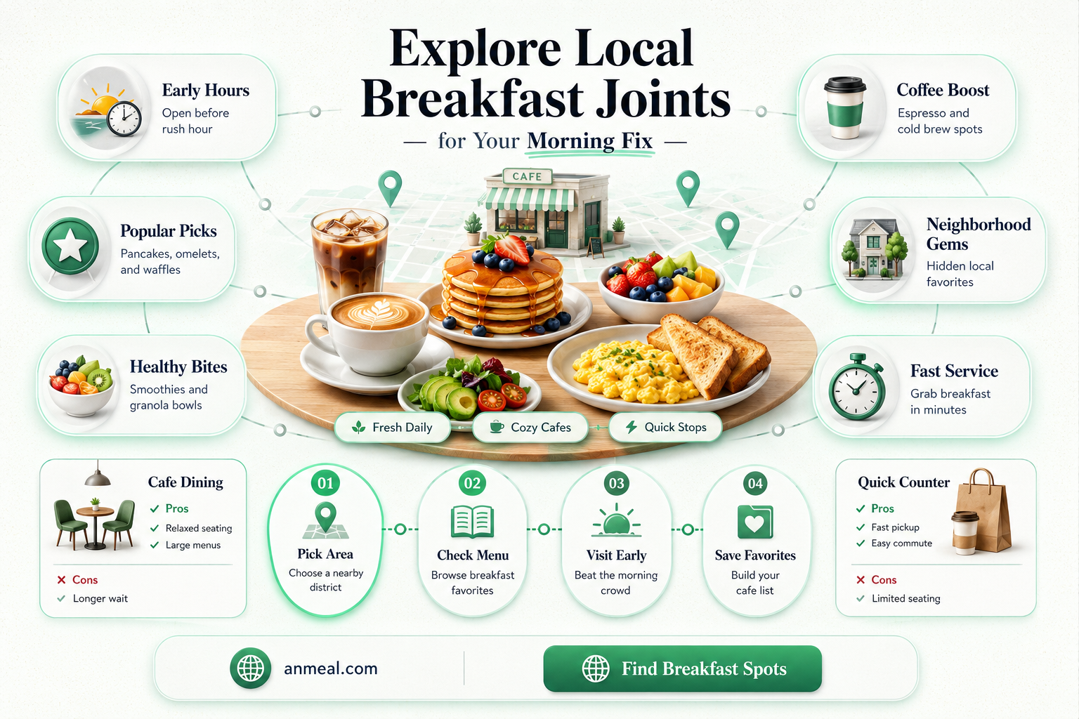 are there any nearby restaurants that offer breakfast