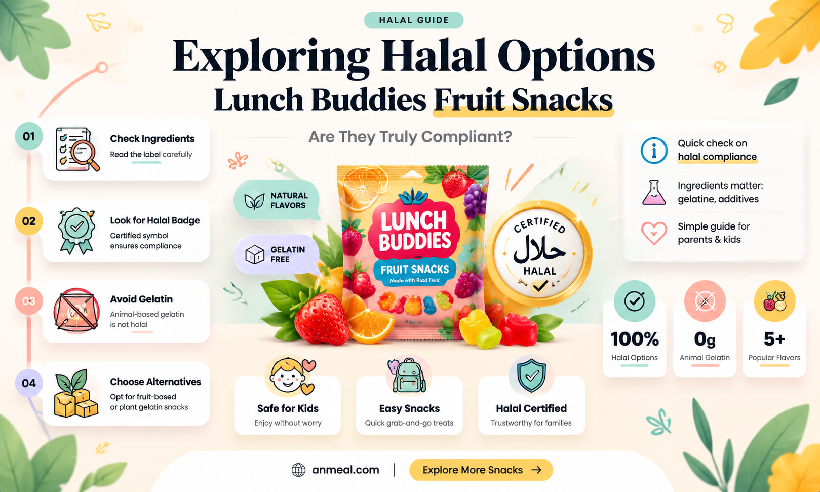 are lunch buddies fruit snacks halal