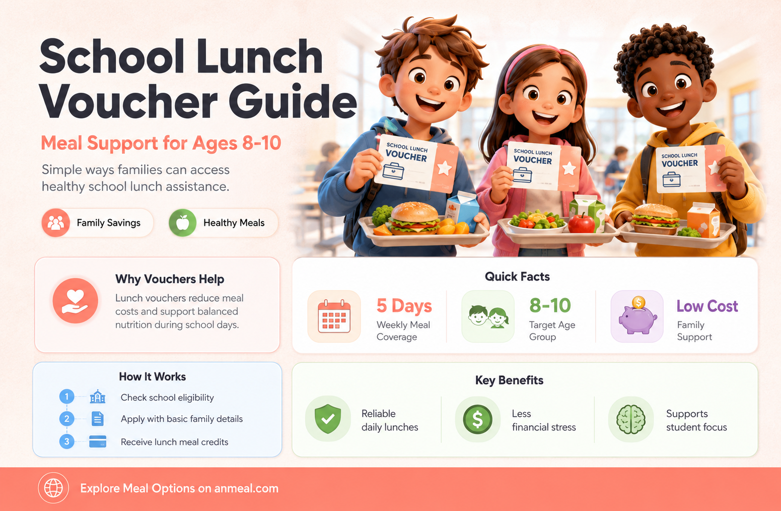 are there lunch vouchers for schoolkids