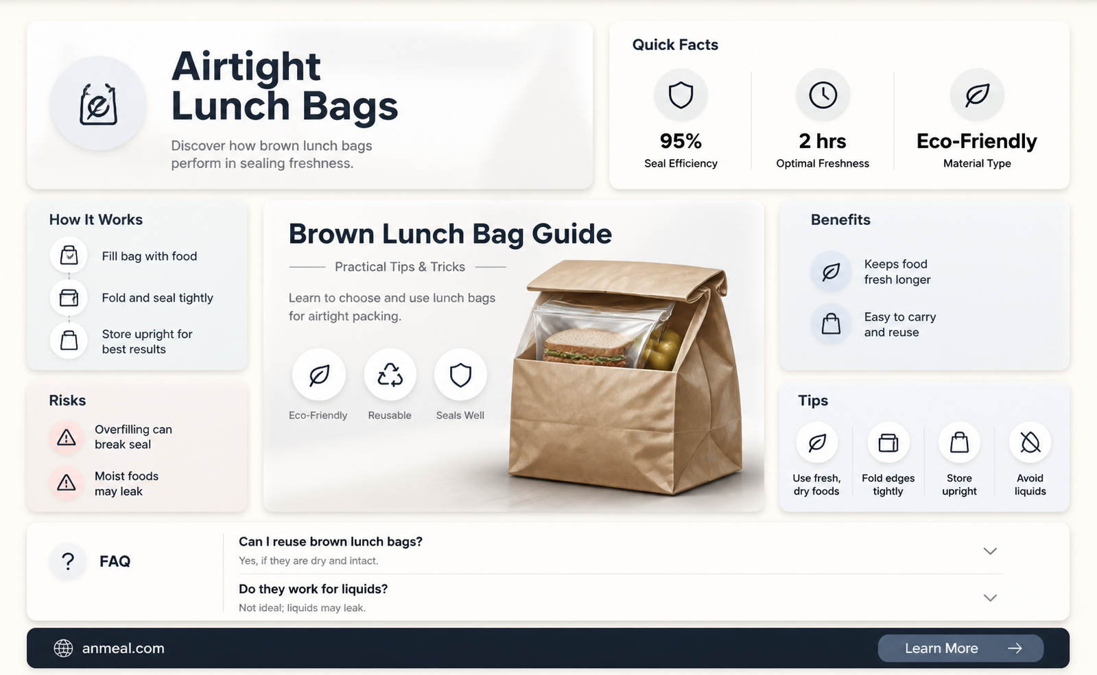 are brown lunch bags air tight