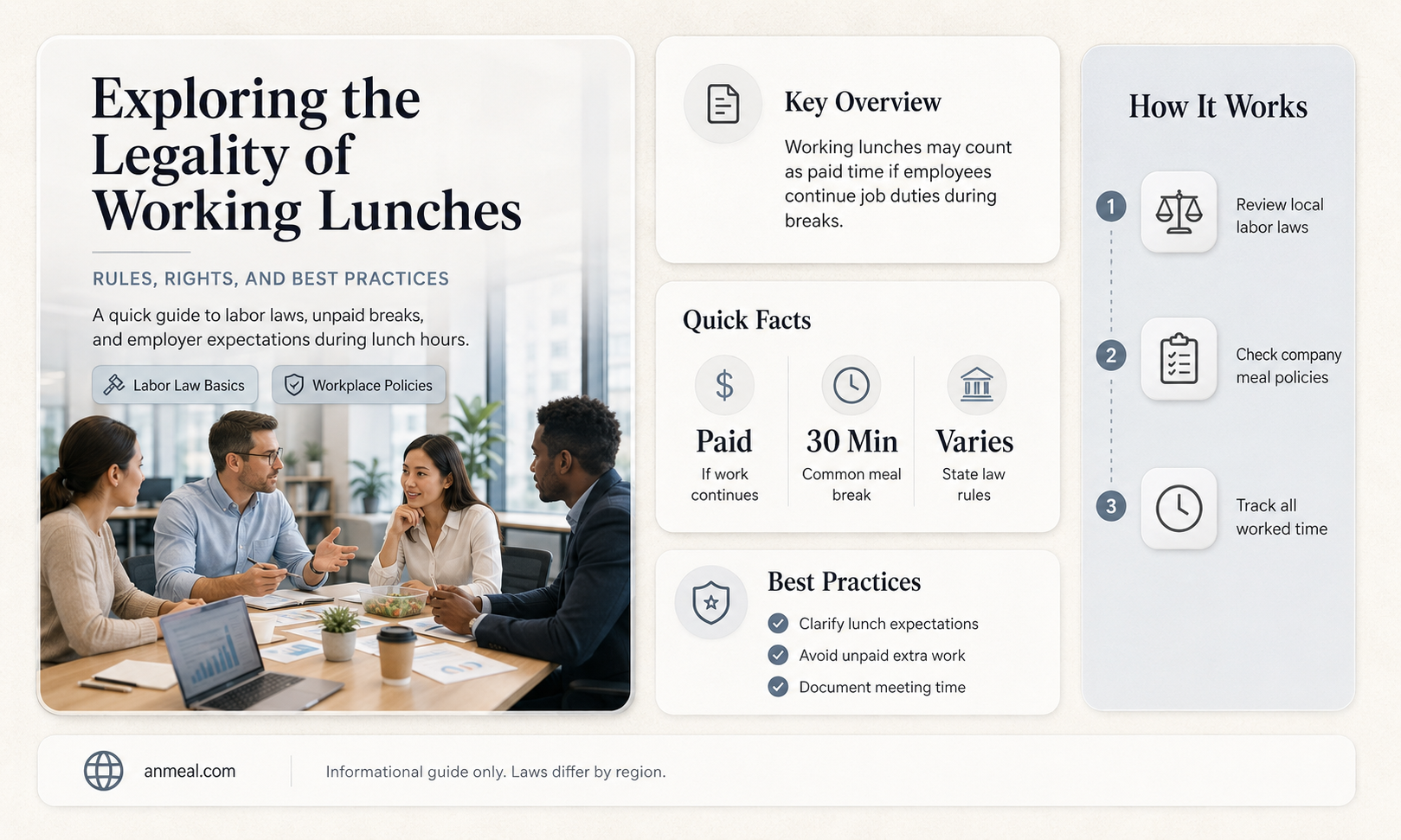 are working lunches legal