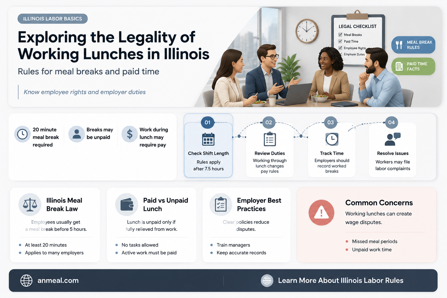 are working lunches legal in il