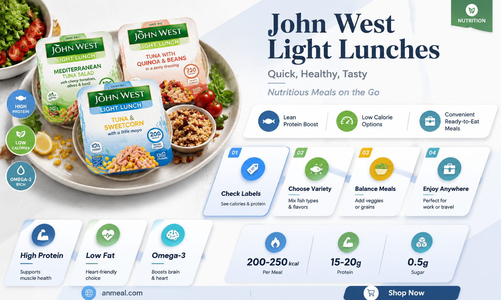 are john west light lunches healthy