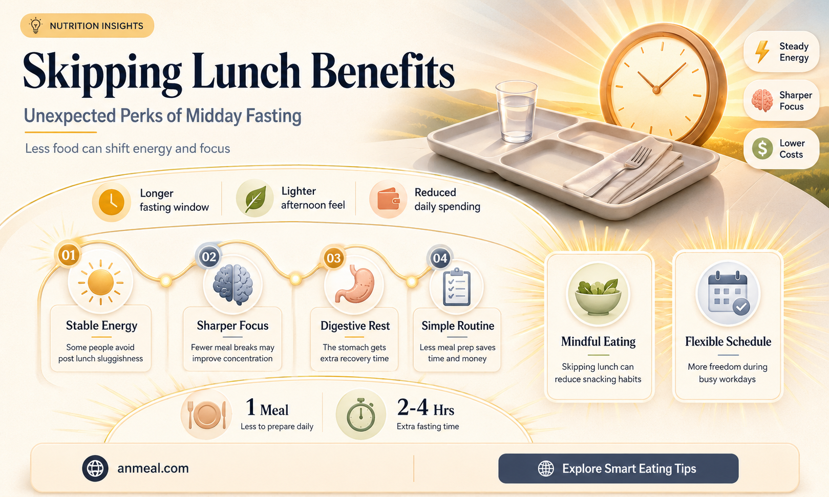 are there any benefits for skipping lunch
