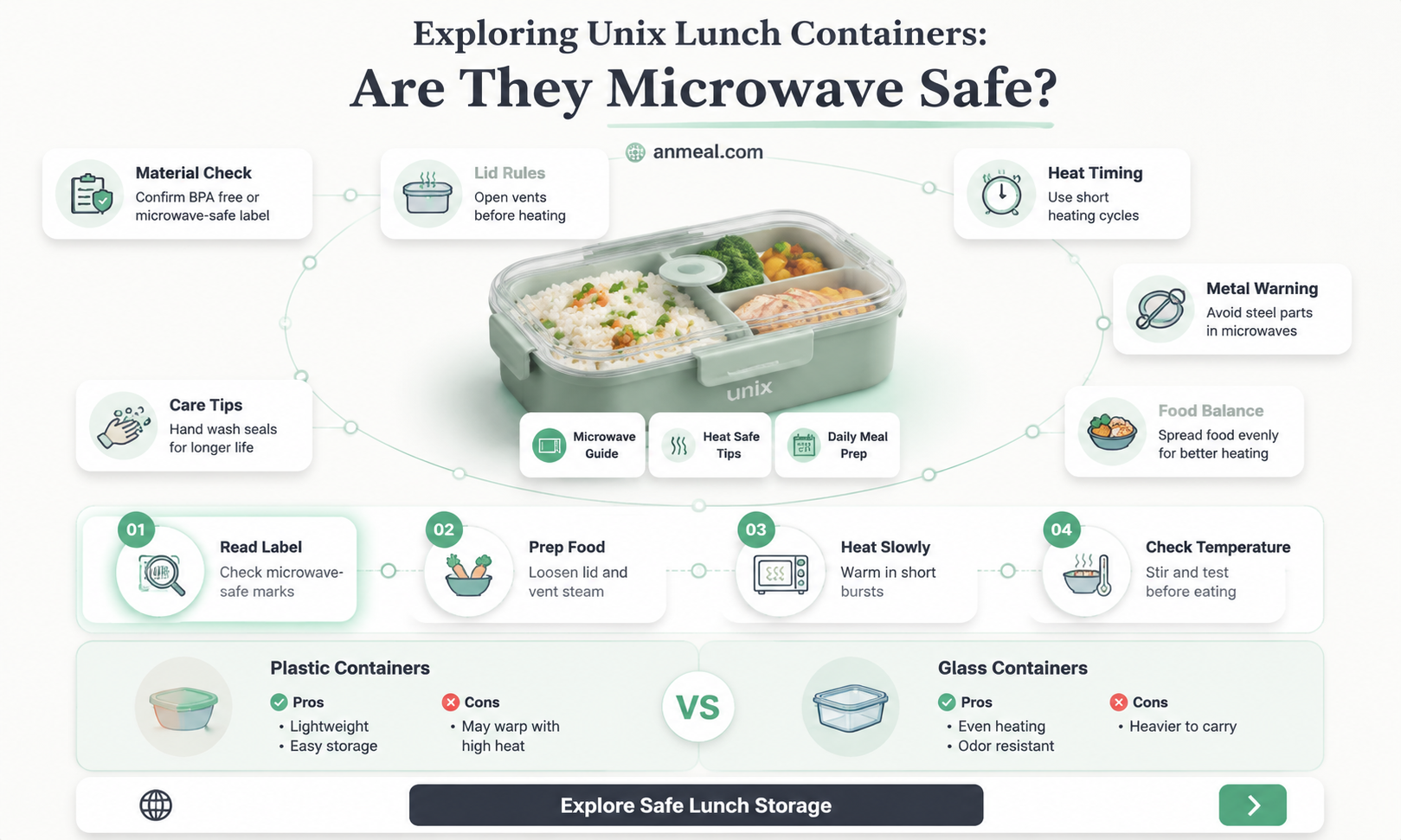 are unix lunch containers microwave safe