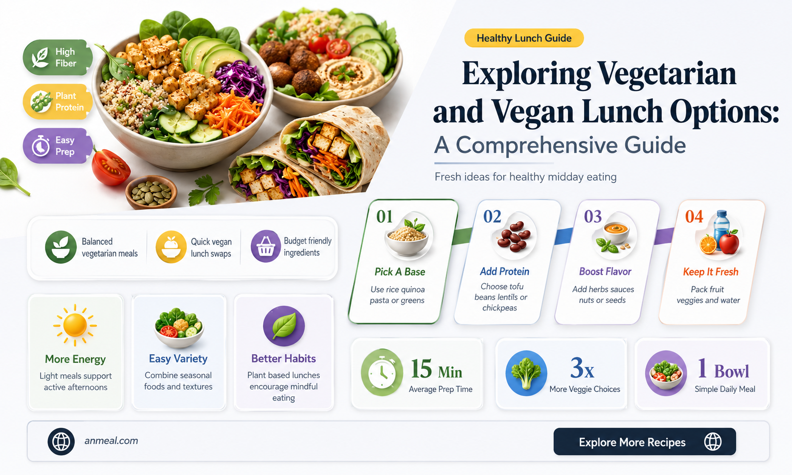 are there any vegetarian or vegan lunch options available