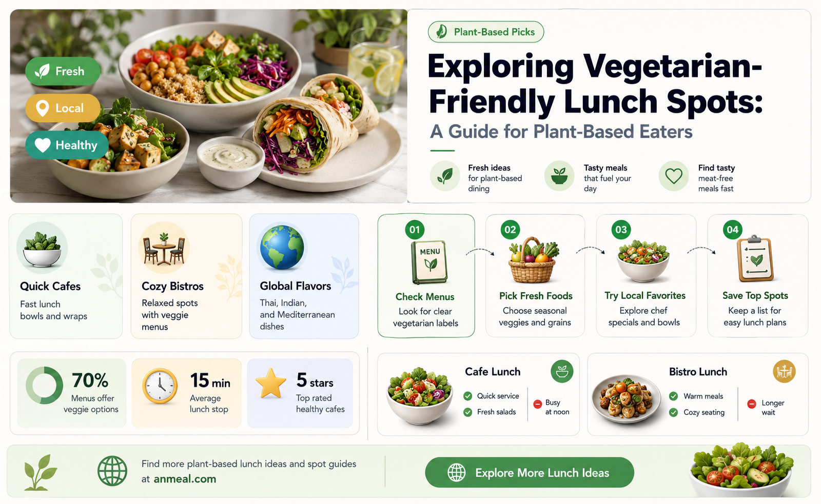are there any vegetarian-friendly lunch spots