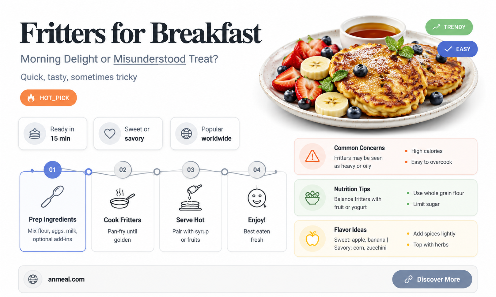 are fritters a breakfast food
