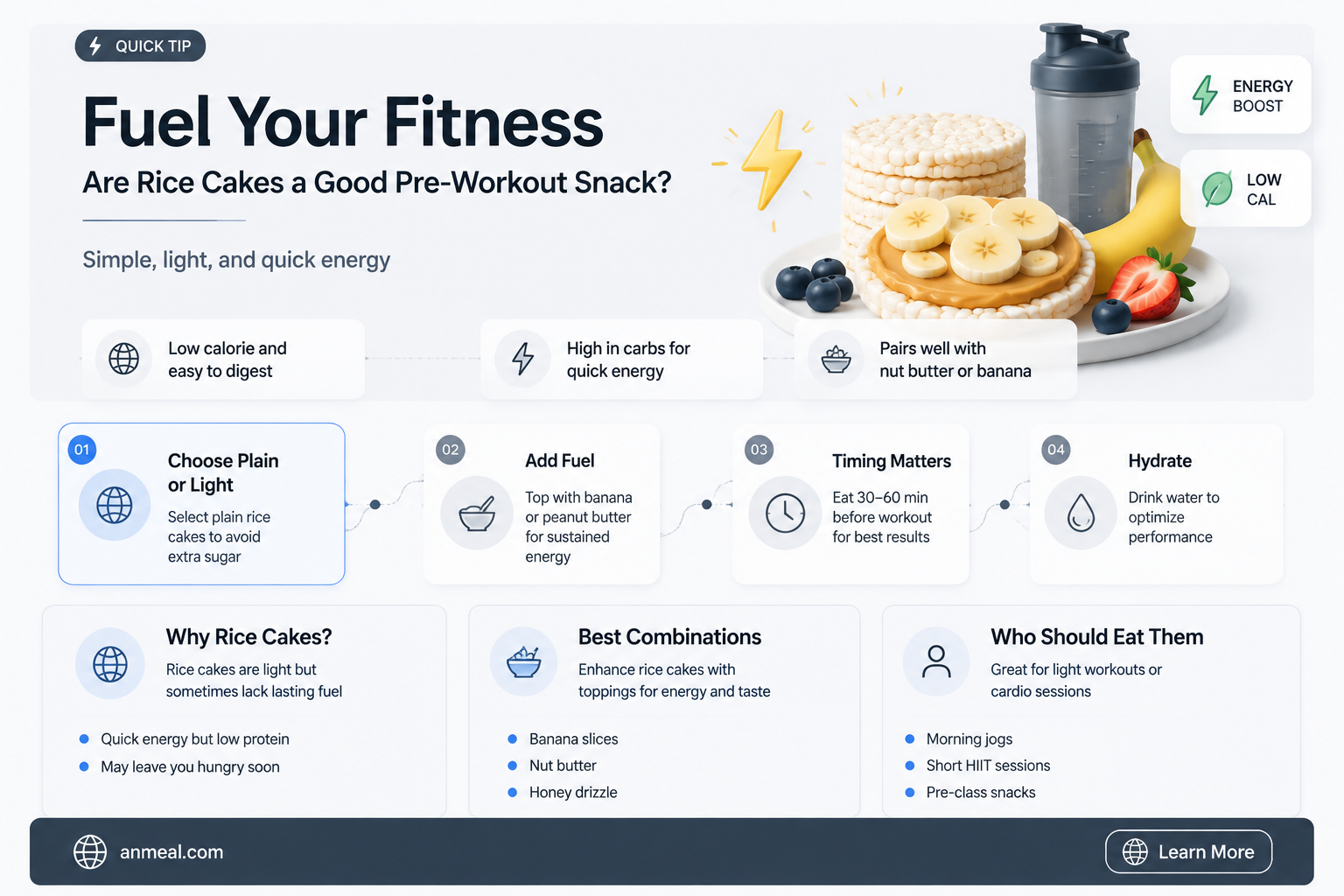 are rice cakes a good pre workout snack