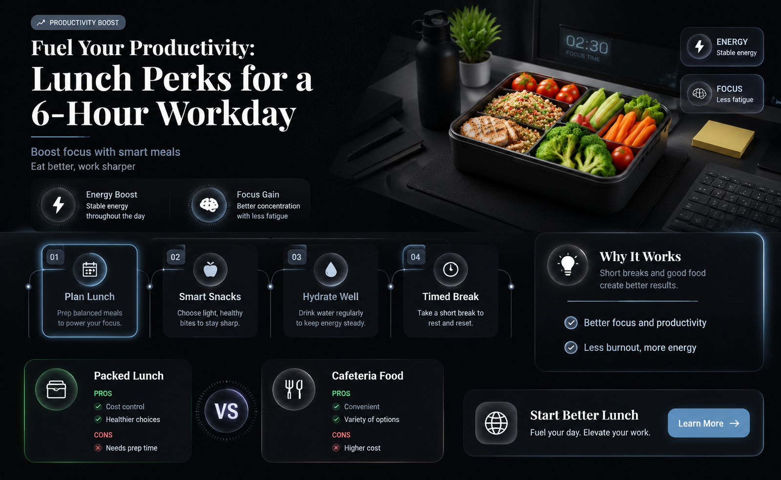 are you offer lunch for working 6 hrs