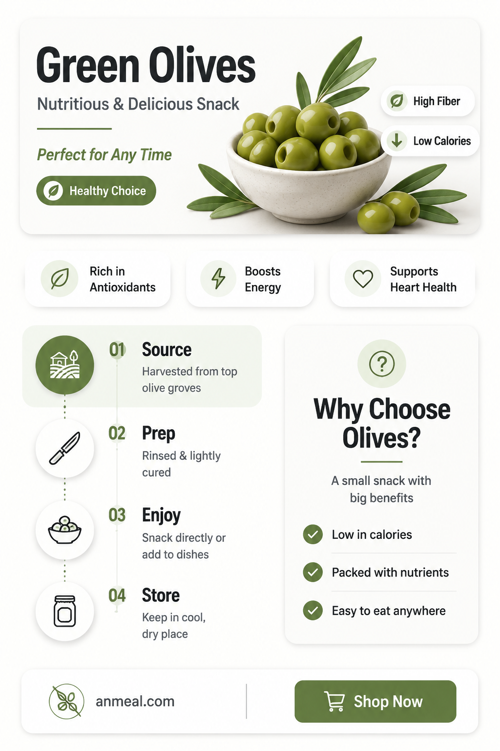 are green olives a healthy snack
