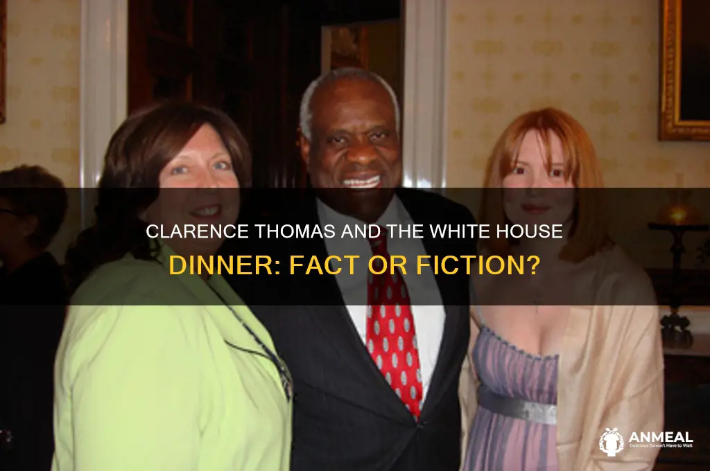 has clarence thomas had dinner at the white house