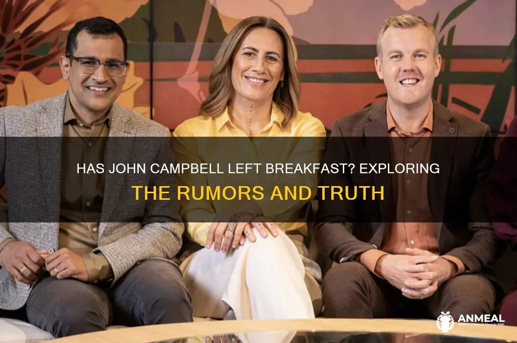 has john campbell left breakfast