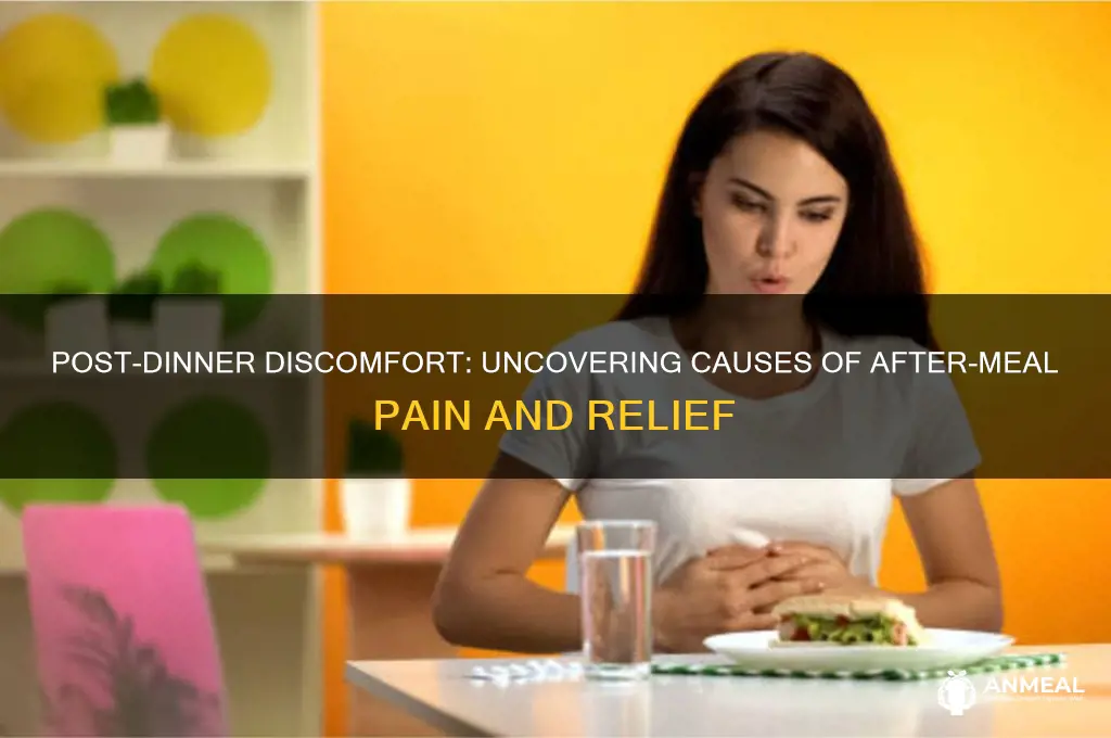 has pains after dinner causes