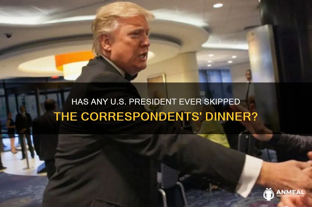 has president ever skipped correspondants dinner