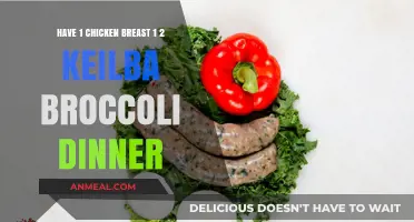 One Chicken Breast, Kielbasa, and Broccoli: A Quick Dinner Idea