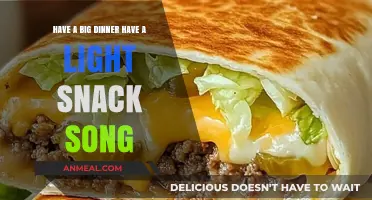 Big Dinner, Light Snack: The Song That Captures Culinary Balance