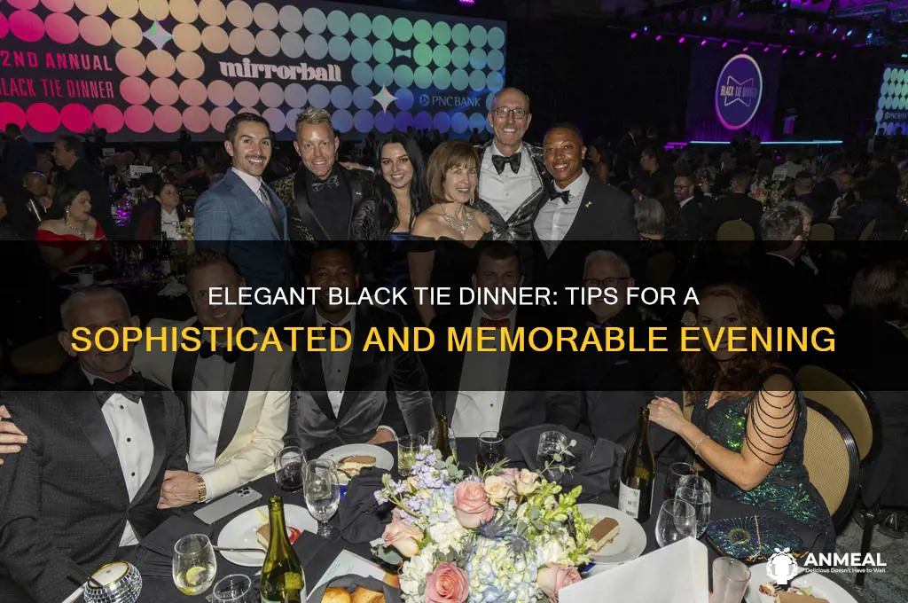 have a black tie dinner