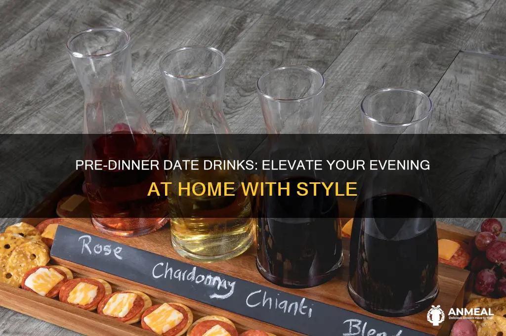 have a drink at apartment before dinner date