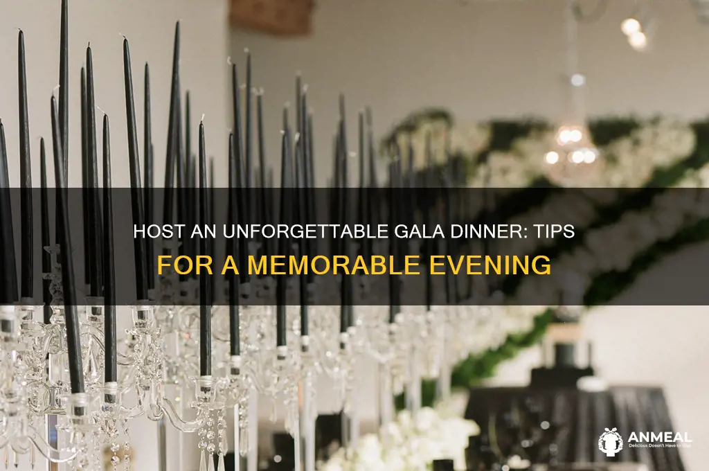 have a gala dinner