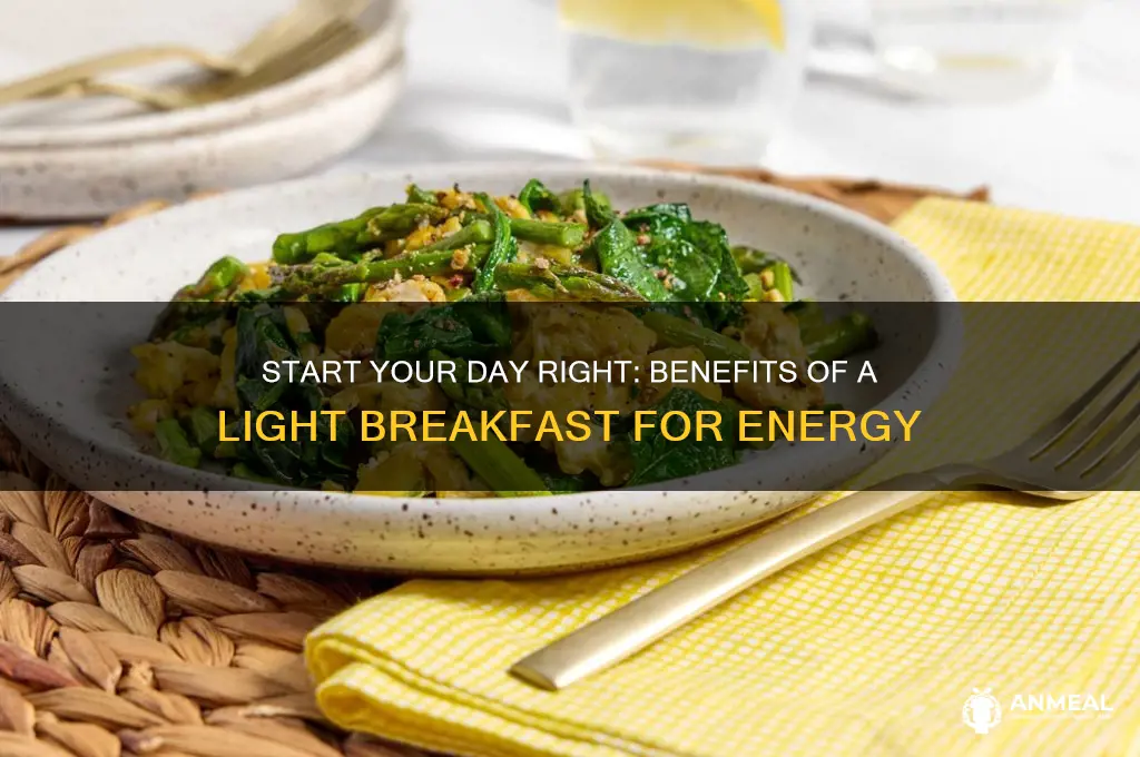 have a light breakfast